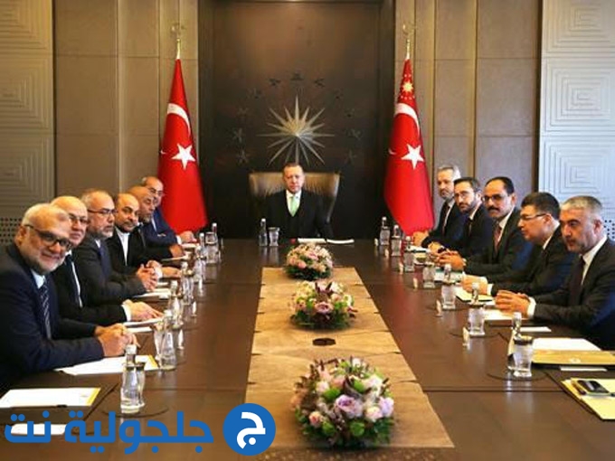 الرئيس التركي يلتقي وفد القائمة العربية للتغيير والحركة الإسلامية وجمعية الأقصى